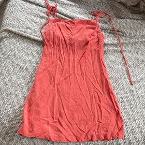 Anthropologie Vibrant Coral Dress